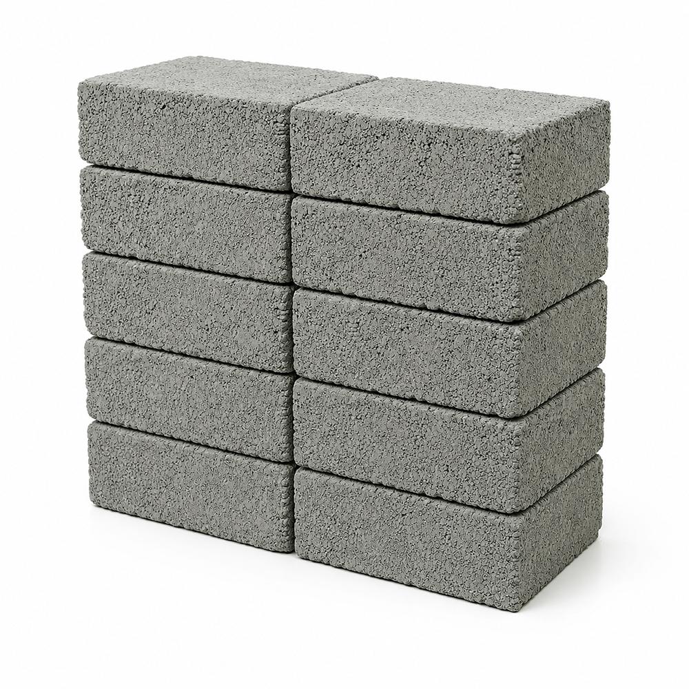 100mm Solid Dense 7.3N Concrete Block - Pack of 10