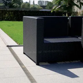 ACO RainDrain Corner Unit with Galvanised Steel Grating and Vertical Outlet - A15