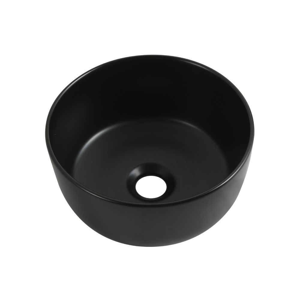 280mm Black Ceramic Round Countertop Basin