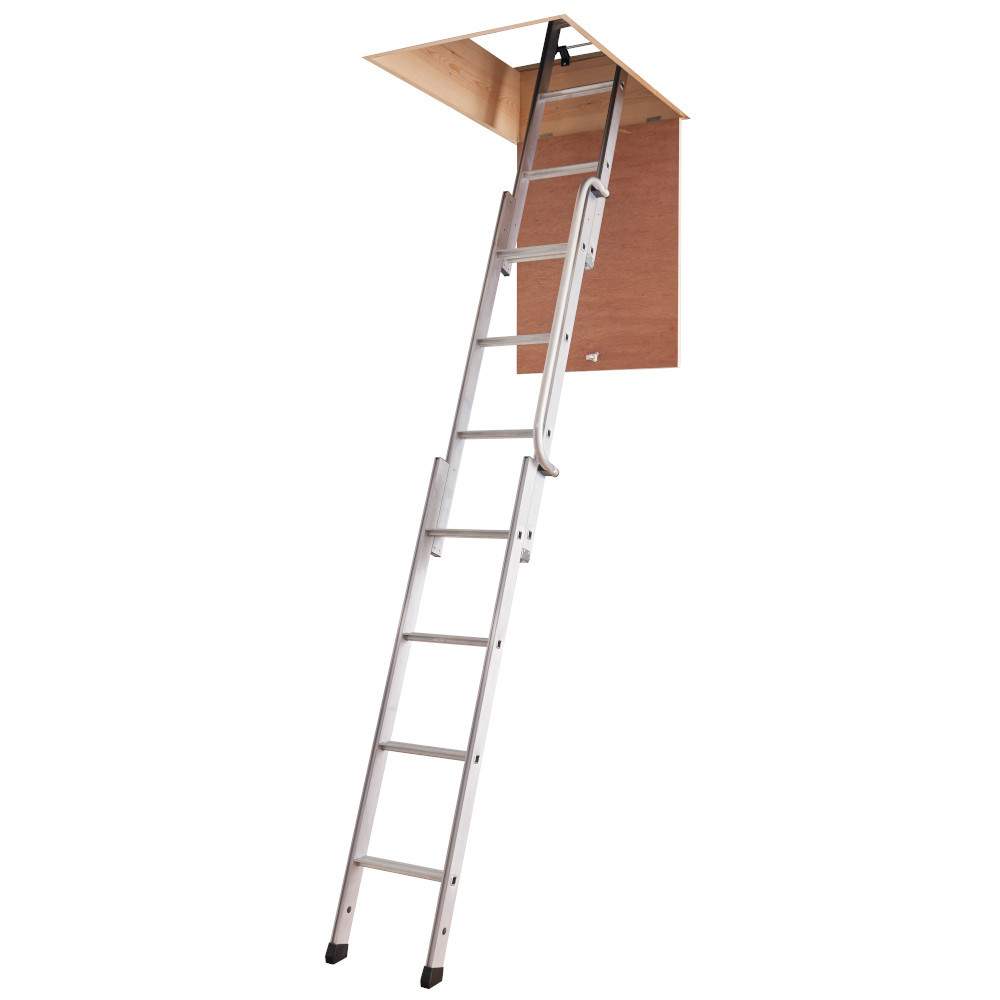 Werner Easiway Loft Ladder 3 Section - 2.3M To 3M Aluminium
