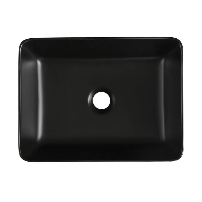 400mm x 300mm Black Ceramic Rectangular Countertop Basin | Plumbing ...