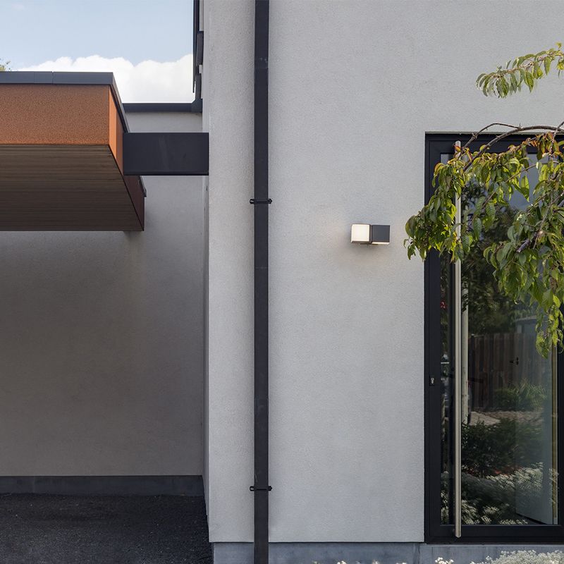 Lámpara IP54 Exterior Lámpara De Pared Lutec Cuba IP54 - Doble LED 23W, Color Gris Antracita, Modelo 5193801118 | Ideal Para Exteriores E Interiores Resistentes Lámpara Pared LED - Foto 8