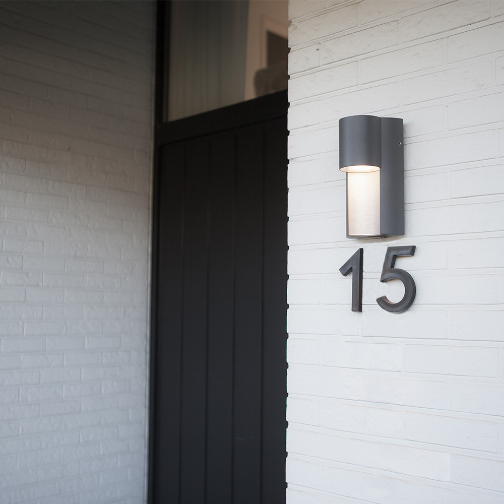 LUTEC Urban IP54 Outdoor Wall Light GU10 - Dark Grey