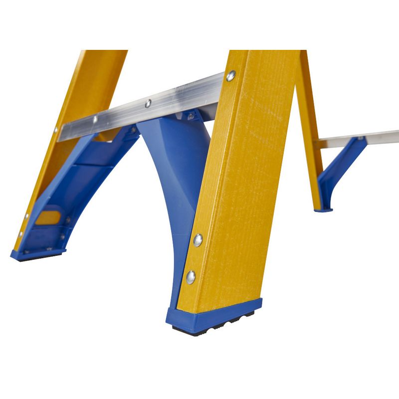Werner 8 Tread Trade Fibreglass Platform Step Ladder BS 2037 EN131