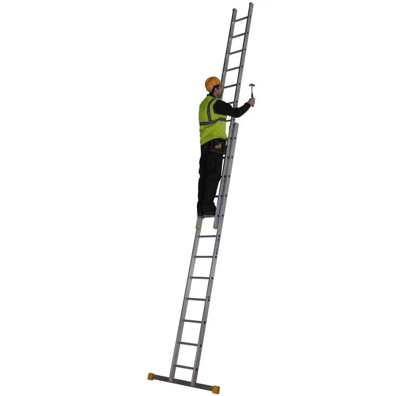 Box Section Extendable Werner 3.53m Double Box Section Extension Ladder - BS EN131 | Door ...