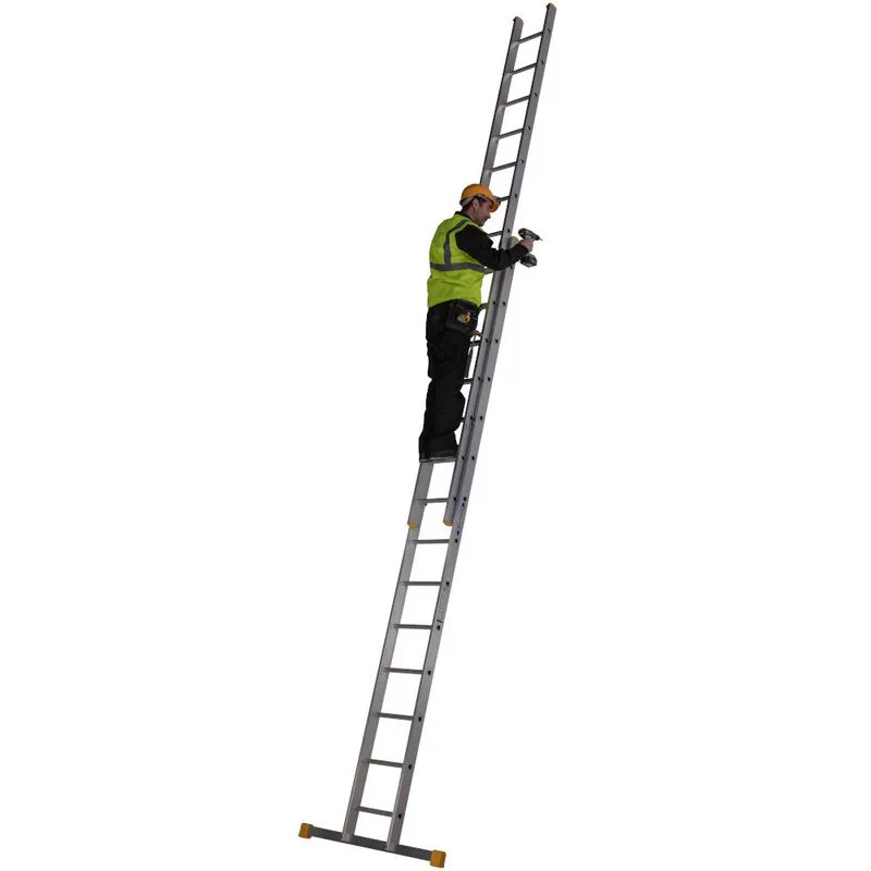 Box Section Extendable Werner 4.09m Double Box Section Extension Ladder - BS EN131 | Door ...