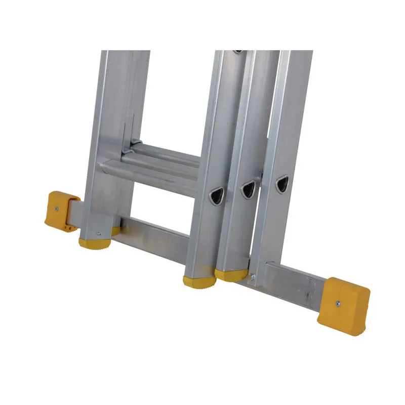 Box Section Extendable Werner 1.85m Triple Box Section Extension Ladder - BS EN131 ...