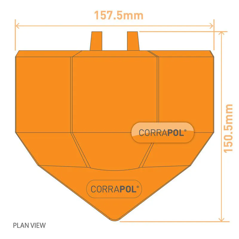 Corrapol Ridge Capping Corrapol Super Ridge Endcap | Roofing Superstore®