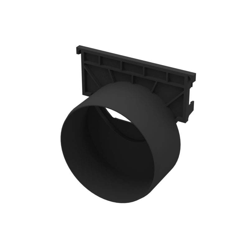 Aco Light/Anthracite Raindrain Domestic Channel Drain Outlet End Cap - A15