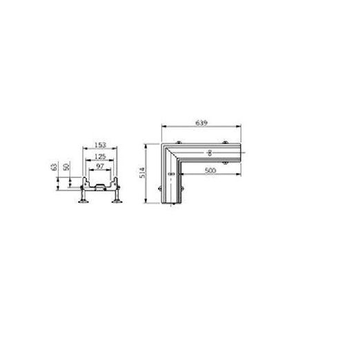 ACO Deckline 125 Level 50mm Invert Drainage Channel Corner Unit ...