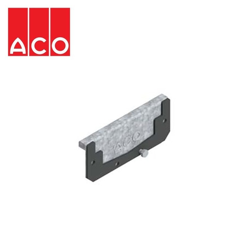 ACO Deckline 125 Level 50mm Invert Drainage Channel Stop End Plate