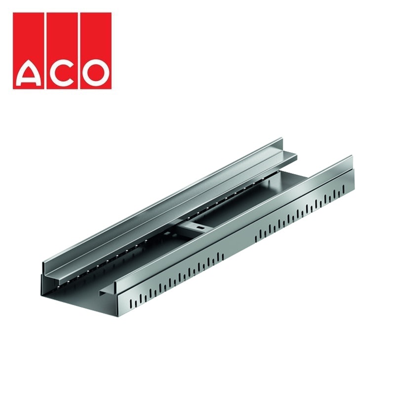 ACO Freedeck Adjustable Length Shallow Section - Stainless Steel