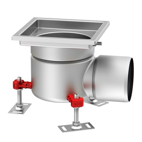 ACO Gully 157 Stainless Steel 304 Fixed Horizontal 110mm Outlet Gully