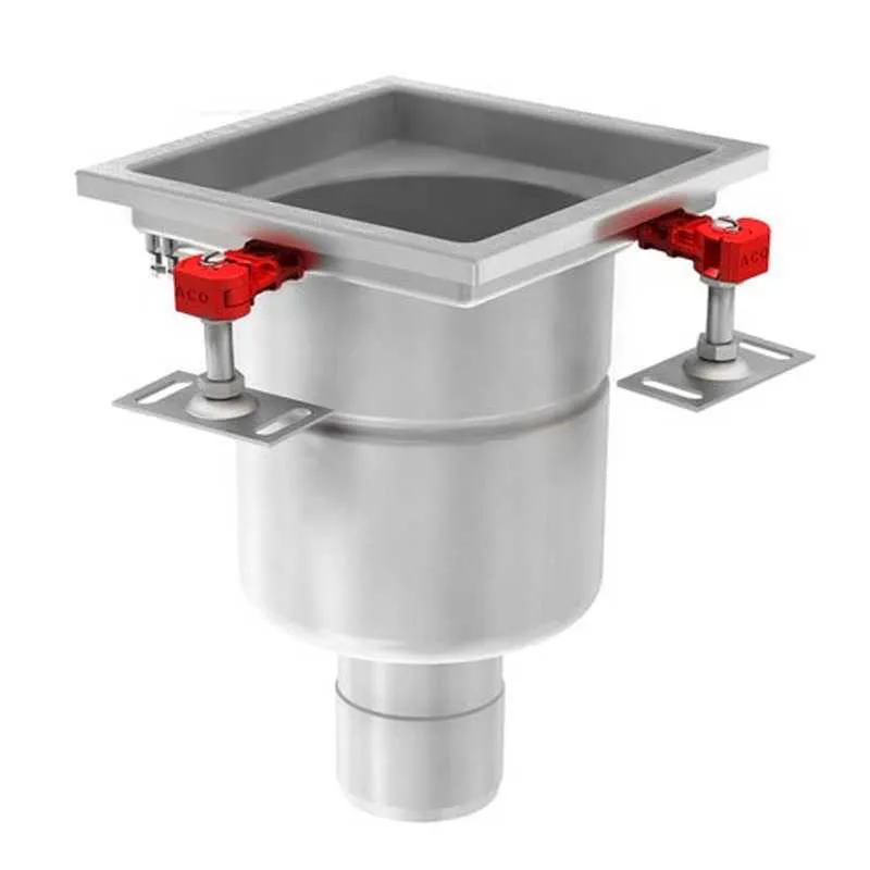 Api Gully ACO Gully 157 Stainless Steel 304 Fixed Vertical 110mm Outlet Gully ...