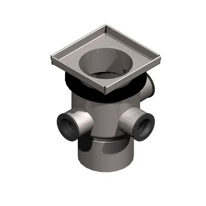 ACO Gully EG150 Stainless Steel 316 Telescopic Vertical Outlet 3 Inlets