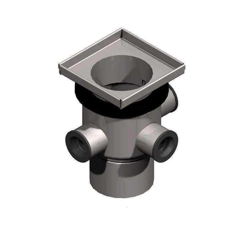 Aco Gully Eg150 Stainless Steel 316 Telescopic Vertical Outlet 3 Inlets