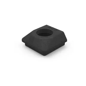 ACO Hexdrain Downpipe to Channel Drain Connector 68mm - Black