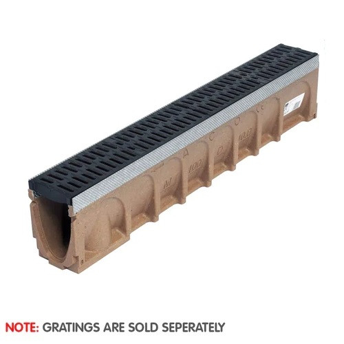 ACO MultiDrain M100DS Vienite D400 Stainless Steel Rails Channel Drain - 1000mm