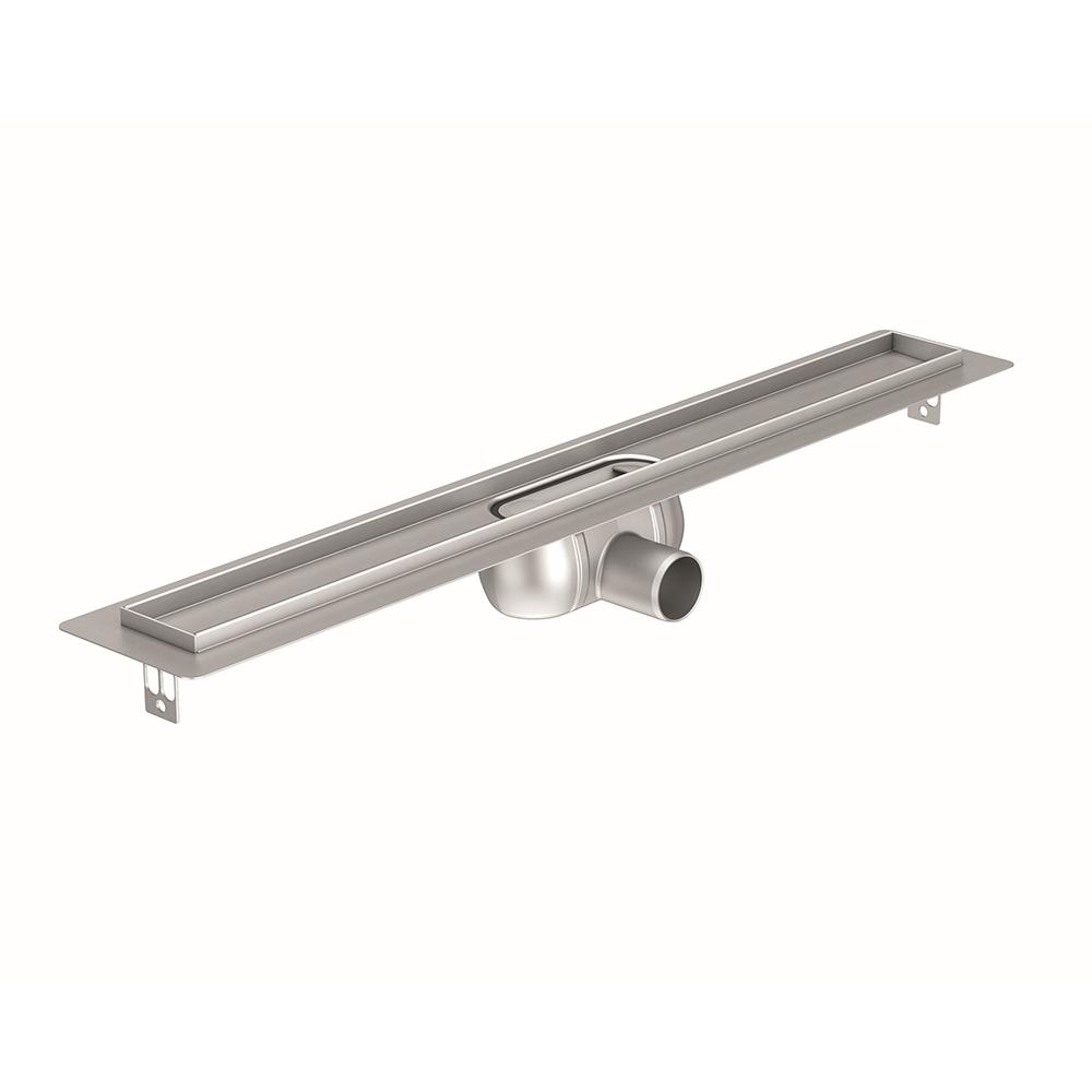 ACO ShowerDrain C Stainless Steel Shower Channel Base Only with Floor Flange