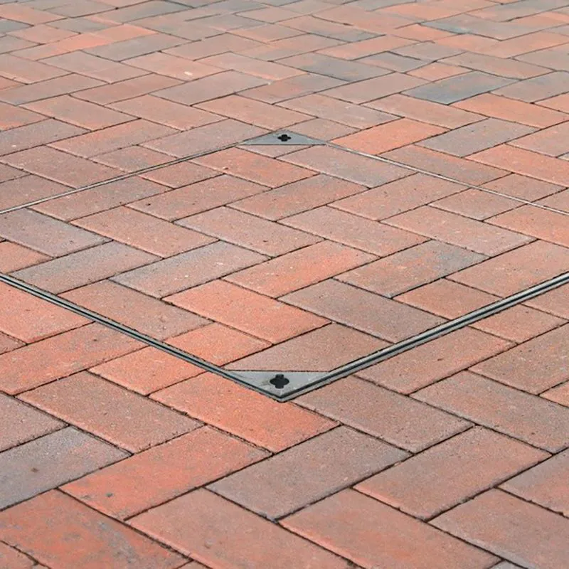 Unipave Patterns ACO UniPave 100mm Galvanised Steel Locked and Sealed Paving Cover ...