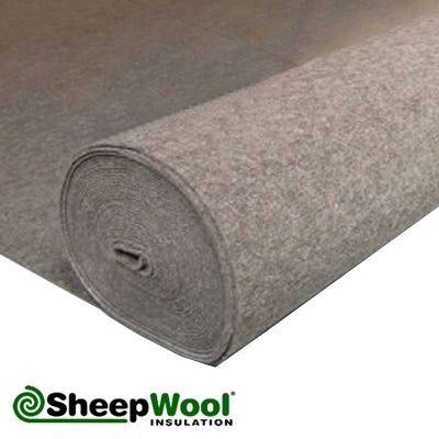 Product image for Acoustic SilentWool Floor Insulation with Breather Paper - 25m x 1m