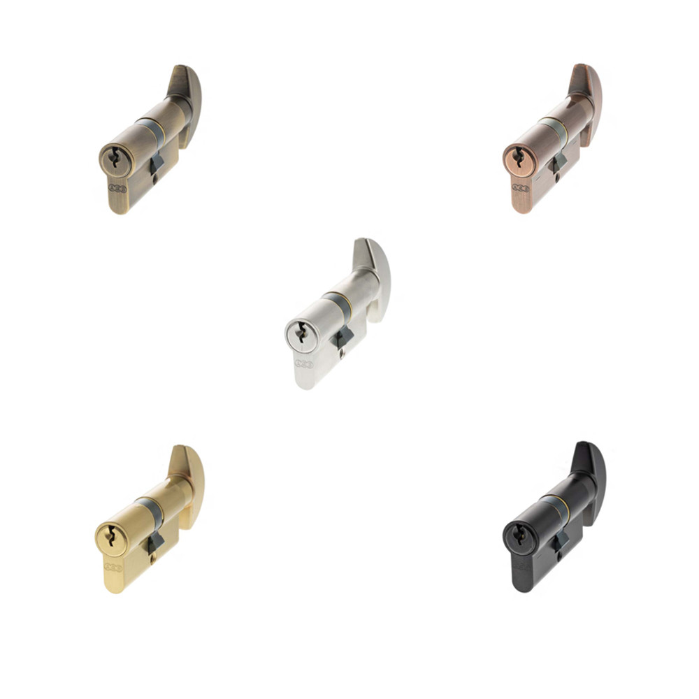 AGB Euro Profile 5 Pin Cylinder Key to Turn