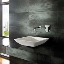 Agio 425mm White Stone Resin Square Countertop Basin