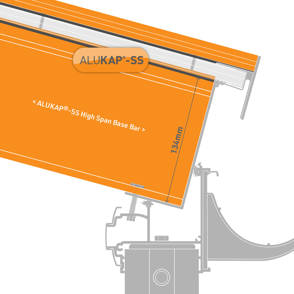 ALUKAP-SS High Span Bar Powder Coated - 2m | Roofing Superstore®