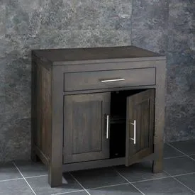 DISCON - Alta 750mm Dark Oak Free Standing Storage Unit