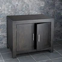 Alta 900mm Dark Oak Free Standing Vanity Storage Cabinet