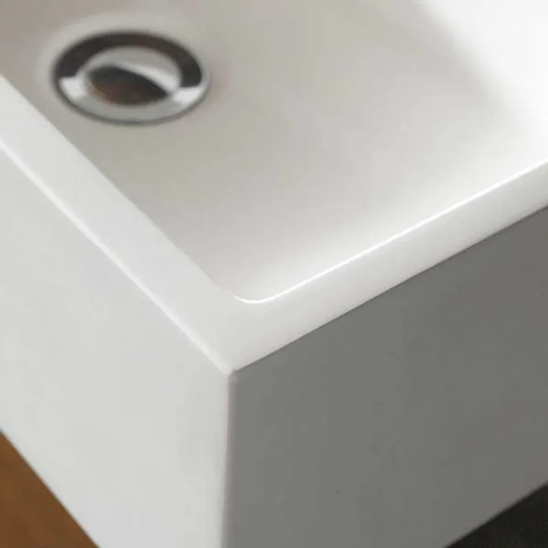 Alto 450mm x 250mm White Stone Resin Rectangular Basin | Plumbing ...