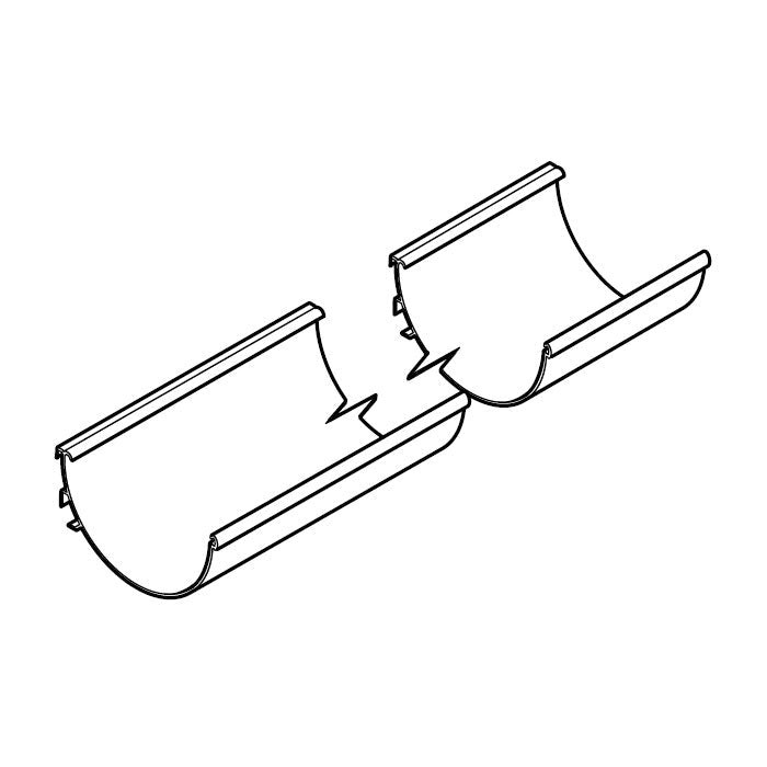 Alumasc Aqualine Deep Run 3m Gutter Run