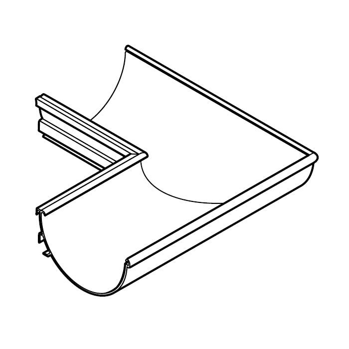 Alumasc Aqualine Half Round External Angle