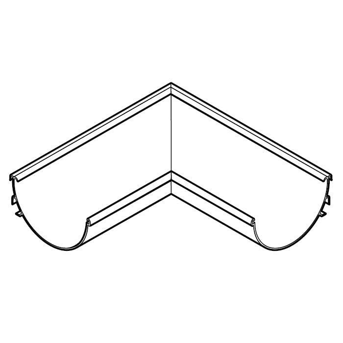 Alumasc Aqualine Half Round Internal Angle