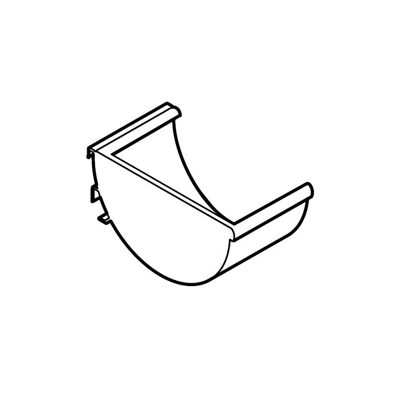 Alumasc Aqualine Half Round Stop-End