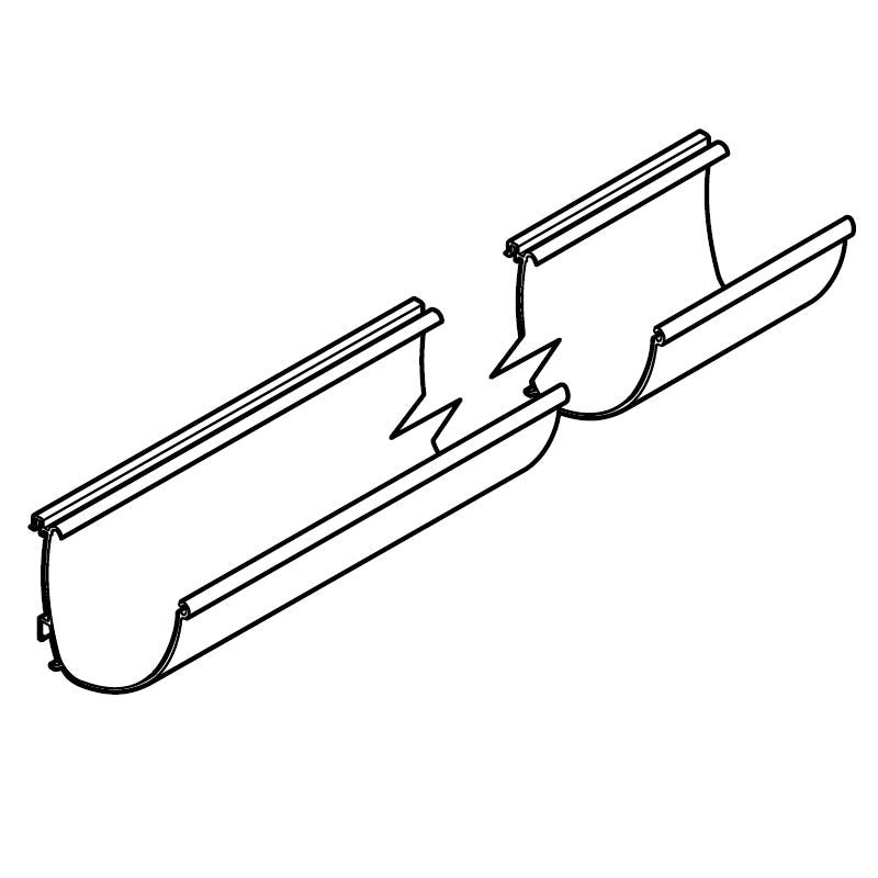 Alumasc Aqualine Modern 3m Gutter Assembly