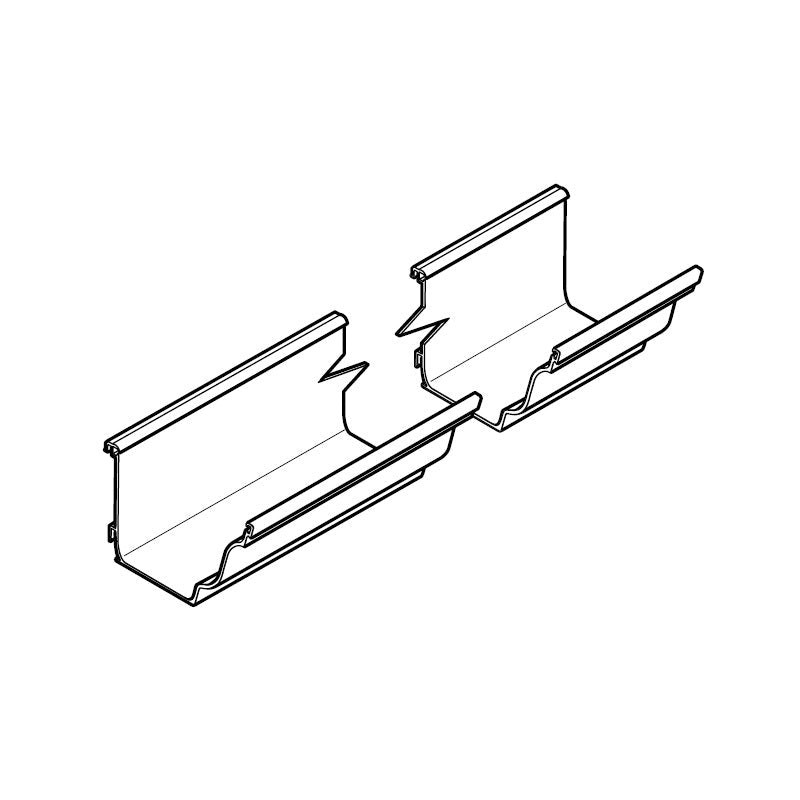 Alumasc Aqualine Moulded 3m Gutter Run