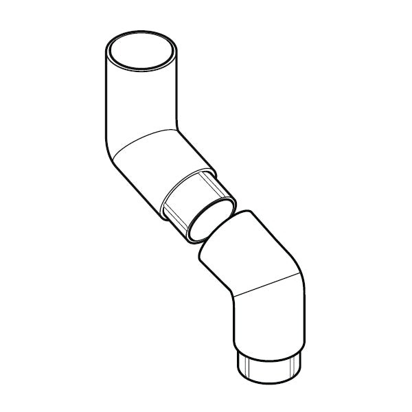 Alumasc Flushjoint Circular 112.5 Degree Two Part Offset