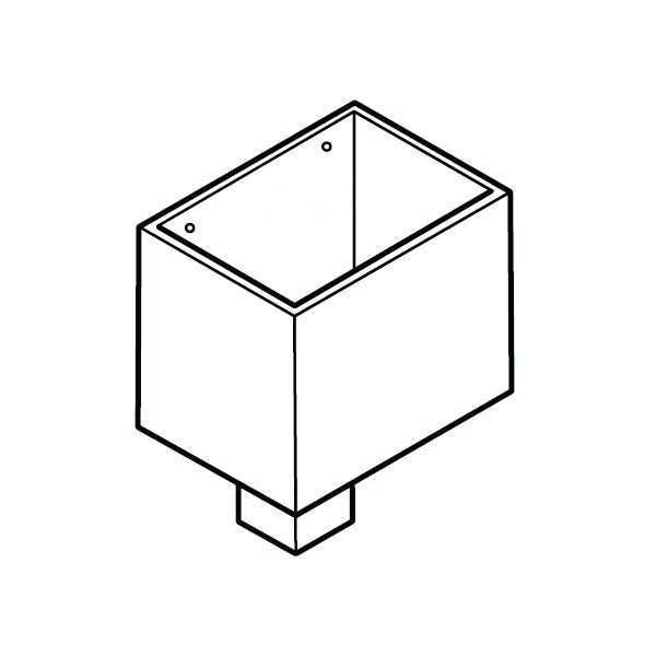 Alumasc Flushjoint Square Contemporary Rainwater Head
