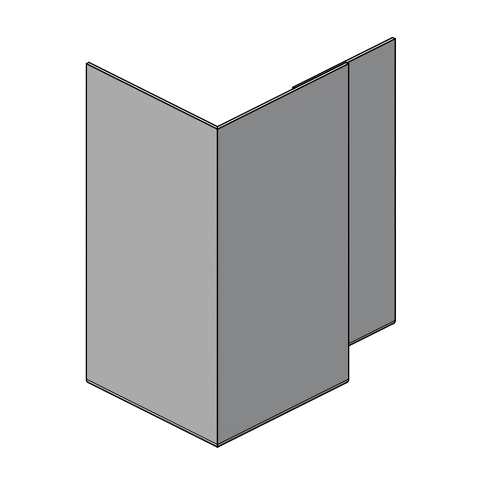 Alumasc Skyline Safe02 Profile Fascia Internal Corner with 2 Bends