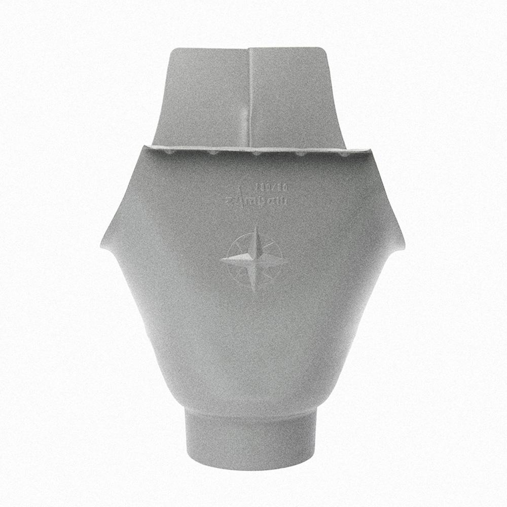 alumasc_infinity_115mm_steel_half_round_gutter_wrap_around_outlet_for_80mm_downpipe_aluminium_grey_primary