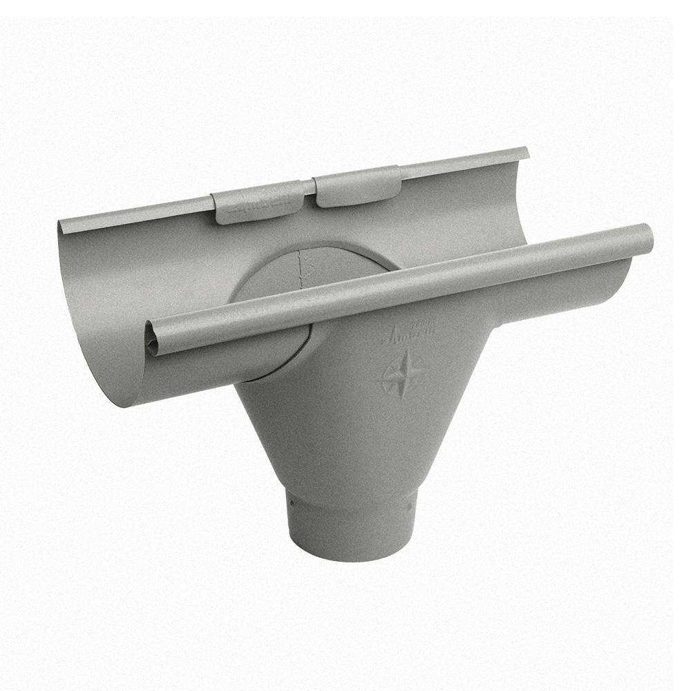 alumasc_infinity_125mm_steel_half_round_gutter_outlet_for_80mm_downpipe_aluminium_grey_primary