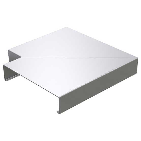 Alumasc Skyline Aluminium 90 Degree Corner in White - 362mm ...