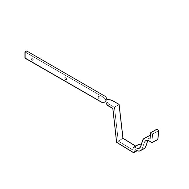 Aluminium Gutter Moulded Side Fix Rafter Bracket 150 x 100mm - Black