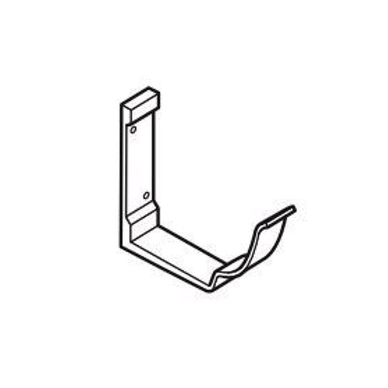 Aluminium Guttering AX Moulded 125mm x 100mm Fascia Bracket - Black