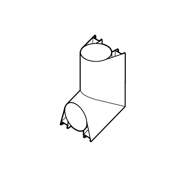 Aluminium Guttering Guardian Shoe 86 x 106mm - Black