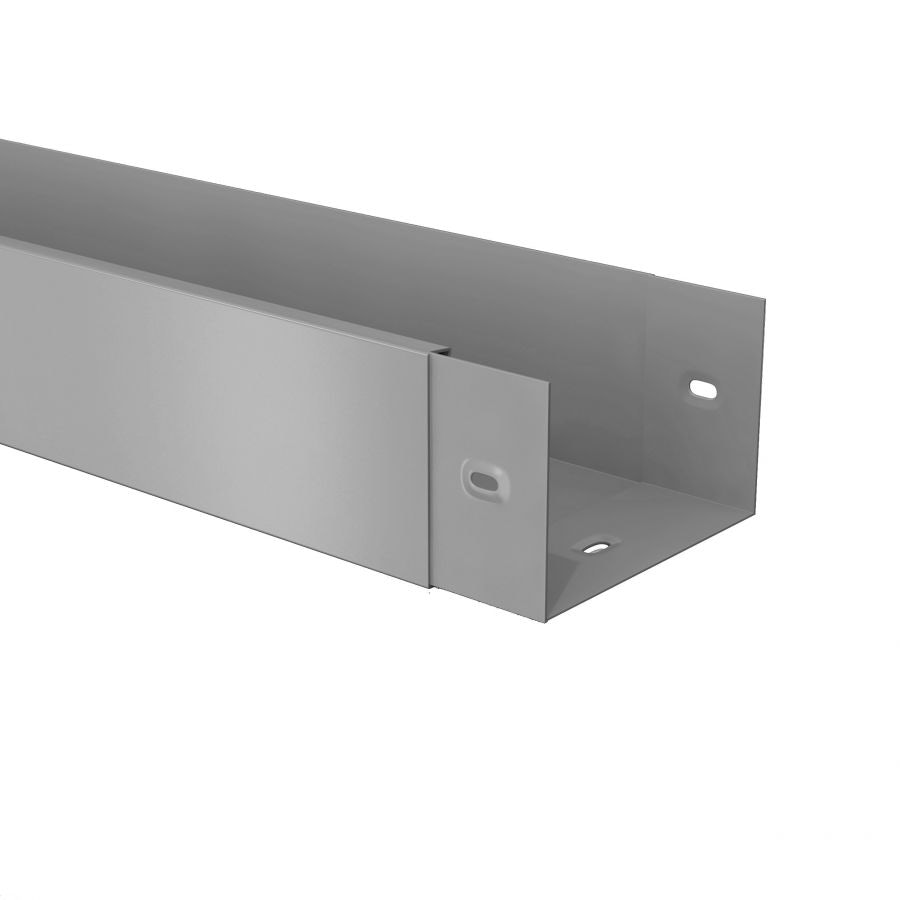 Aluminium Guttering Joggle Box 150 x 150mm x 3m - Agate Grey RAL7038