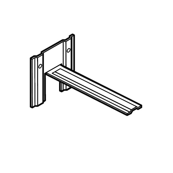 Alumasc GX Smooth Bracket Strap in Black - 225mm x 150mm