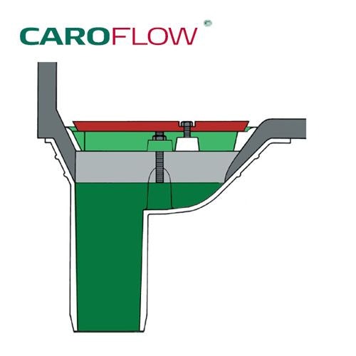 Aluminium Roof Rainwater Balcony Outlet With Extended Spigot - 75mm