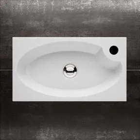 Apex Grey Gloss Storage Cabinet & Basin with Matt Black Mixer Tap & Waste